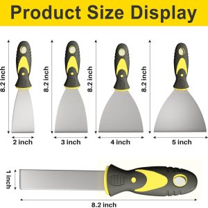 5-Piece Putty Knife Set, 1-5″