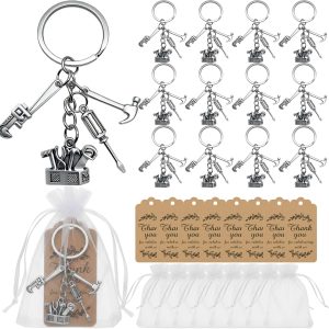 Metal Tool Keychain Gift Set, 20 Pack